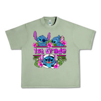 Oil Green preview flower stitch 1st grade Urban Heavy Tee - AdoDesignShop