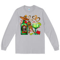 Moon Dust mexican tequila margarita and maracas Long Sleeve Tee - AdoDesignShop