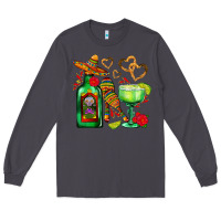 Smoke mexican tequila margarita and maracas Long Sleeve Tee - AdoDesignShop