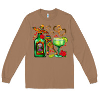 Toasted Coconut mexican tequila margarita and maracas Long Sleeve Tee - AdoDesignShop
