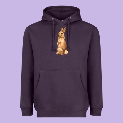 Bunny Heavyweight Hoodie Designed By Nancycooperartshop