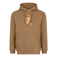 Toasted Coconut Bunny Heavyweight Hoodie - NancyCooperArtShop