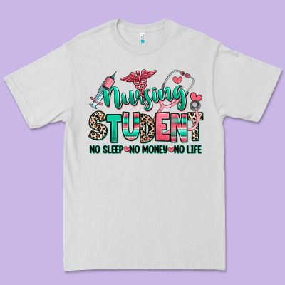 Premium Tee nursing student no sleep no money no life