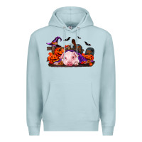 Blue Mist Halloween Baby Pig Premium Hoodie - RanaPortraitStore