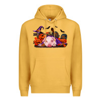 Mustard Halloween Baby Pig Premium Hoodie - RanaPortraitStore
