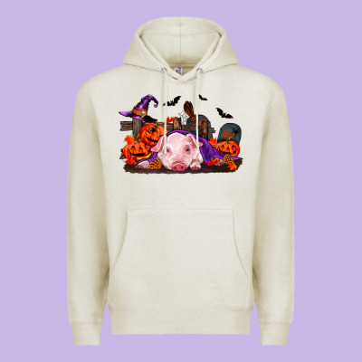 Halloween Baby Pig Premium Hoodie Designed By Ranaportraitstore