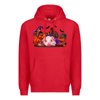 Red Halloween Baby Pig Premium Hoodie - RanaPortraitStore