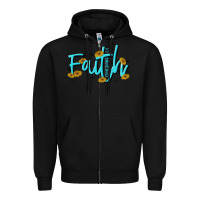 Black faith Zipper Hoodie - MaliasSmallBusiness