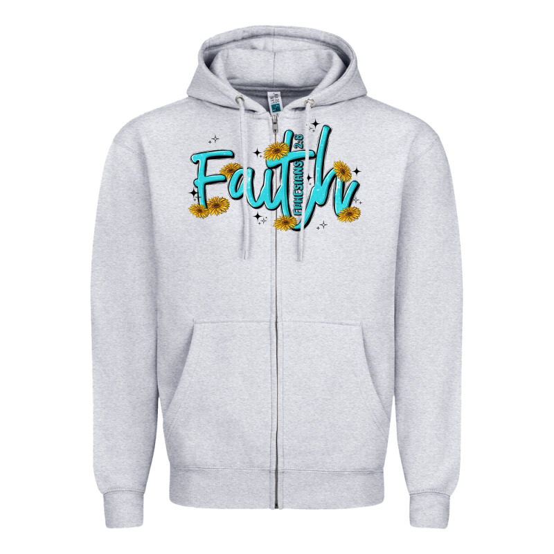 Faith Zipper Hoodie by MaliasSmallBusiness | Teevron
