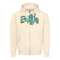 Sandshell faith Zipper Hoodie - MaliasSmallBusiness