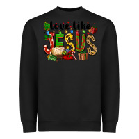 Black Christmas love like jesus Heavyweight Sweatshirt - FaDigitalArtStudio