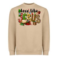 Mushroom Christmas love like jesus Heavyweight Sweatshirt - FaDigitalArtStudio