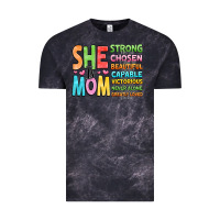 Cloud Black she is mom Vintage Tee - JahusDesignShop