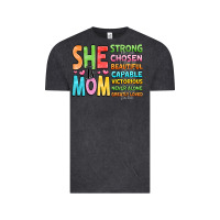 Vintage Black she is mom Vintage Tee - JahusDesignShop