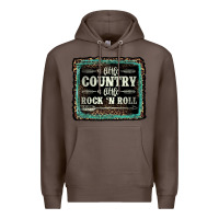 Coffee a little country a little rock n roll Premium Hoodie - AdoDesignShop