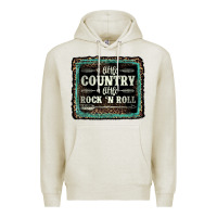 Oatmeal Heather a little country a little rock n roll Premium Hoodie - AdoDesignShop