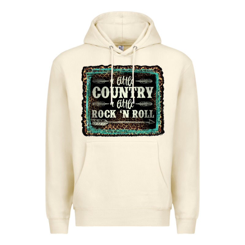 A Little Country A Little Rock N Roll Premium Hoodie by AdoDesignShop | Teevron