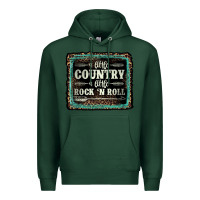 Sports Green a little country a little rock n roll Premium Hoodie - AdoDesignShop