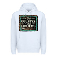 White a little country a little rock n roll Premium Hoodie - AdoDesignShop