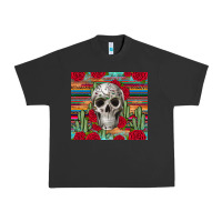 Pigment Black skull cactus Urban Heavy Tee - JahusDesignShop