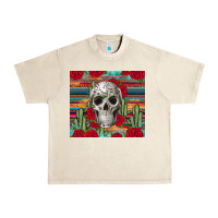 Sandshell skull cactus Urban Heavy Tee - JahusDesignShop