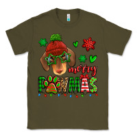 Army Green merry pawmas christmas dachshund Classic Tee - Jasminsmagicworld