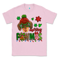 Bubblegum Pink merry pawmas christmas dachshund Classic Tee - Jasminsmagicworld