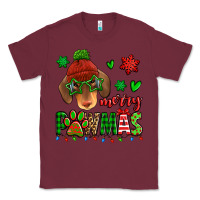 Burgundy merry pawmas christmas dachshund Classic Tee - Jasminsmagicworld