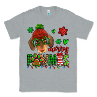 Heather Grey merry pawmas christmas dachshund Classic Tee - Jasminsmagicworld