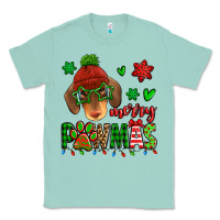 Seafoam merry pawmas christmas dachshund Classic Tee - Jasminsmagicworld