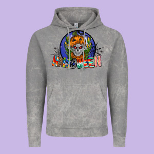 Halloween Vintage Hoodie Designed By Cowhidedigitalart