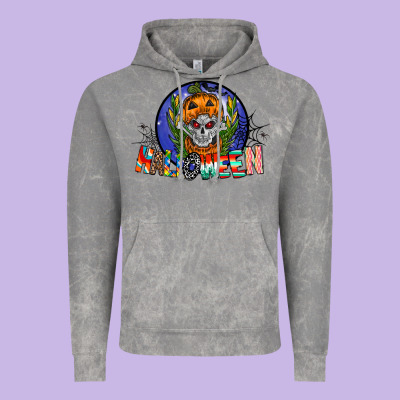 Halloween Vintage Hoodie Designed By Cowhidedigitalart