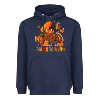 Navy my first thanksgiving Heavyweight Hoodie - MaliasSmallBusiness