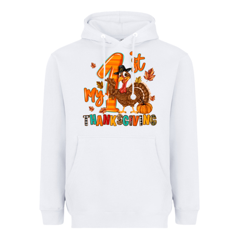 My First Thanksgiving Heavyweight Hoodie by MaliasSmallBusiness | Teevron