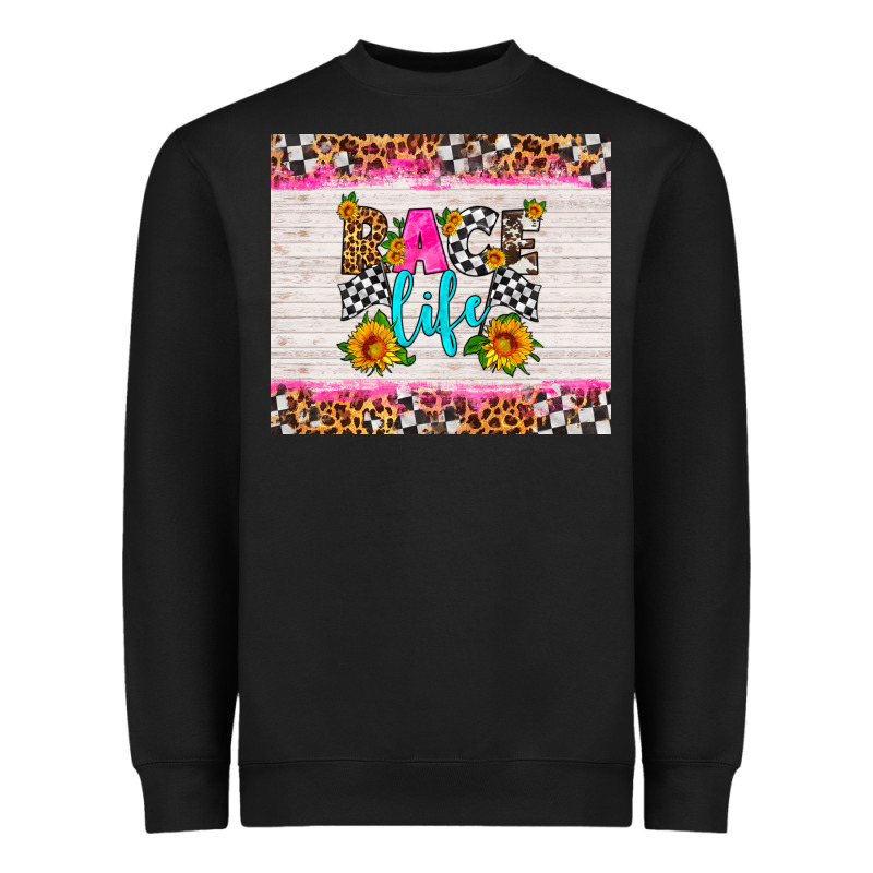 Race Life Heavyweight Sweatshirt by HRA Design Shop | Teevron