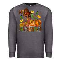 Charcoal Heather my first thanksgiving bbs Premium Sweatshirt - BundleAndBundleShop