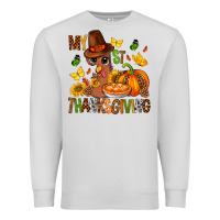 Dove Grey my first thanksgiving bbs Premium Sweatshirt - BundleAndBundleShop