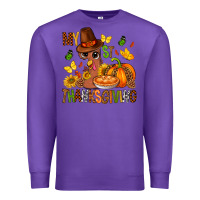 Purple my first thanksgiving bbs Premium Sweatshirt - BundleAndBundleShop