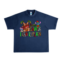 Navy cup of chocolate and  with christmas stitch elf Urban Heavy Tee - AdoDesignShop