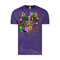 Cloud Purple dead inside but it's spooky season Vintage Tee - AdoDesignShop