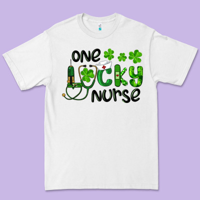 Premium Tee one lucky nurse