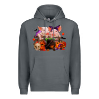 Rock halloween pigs Premium Hoodie - RanaPortraitStore