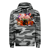 Slate Camo halloween pigs Premium Hoodie - RanaPortraitStore