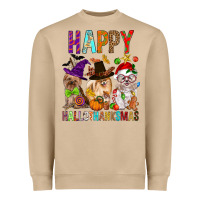 Mushroom Happy hallothankmas dog Heavyweight Sweatshirt - FaDigitalArtStudio