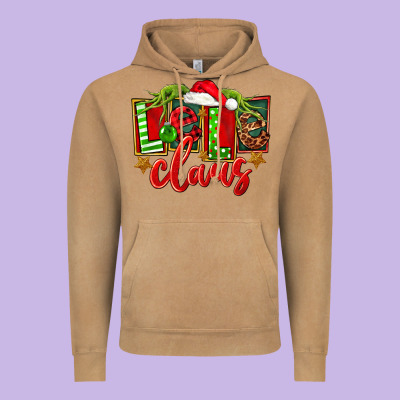 Christmas Lele Claus Vintage Hoodie Designed By Fadigitalartstudio