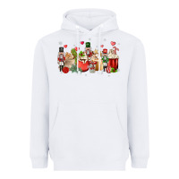 White nutcracker coffee Heavyweight Hoodie - MaliasSmallBusiness