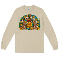 Mushroom sunflower gemstone leopard cowhide horseshoe rainbow Long Sleeve Tee - Artiststas