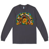 Smoke sunflower gemstone leopard cowhide horseshoe rainbow Long Sleeve Tee - Artiststas