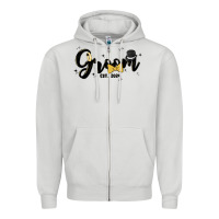 Dove Grey groom Zipper Hoodie - MaliasSmallBusiness