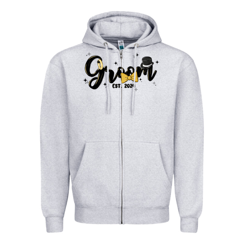Groom Zipper Hoodie by MaliasSmallBusiness | Teevron